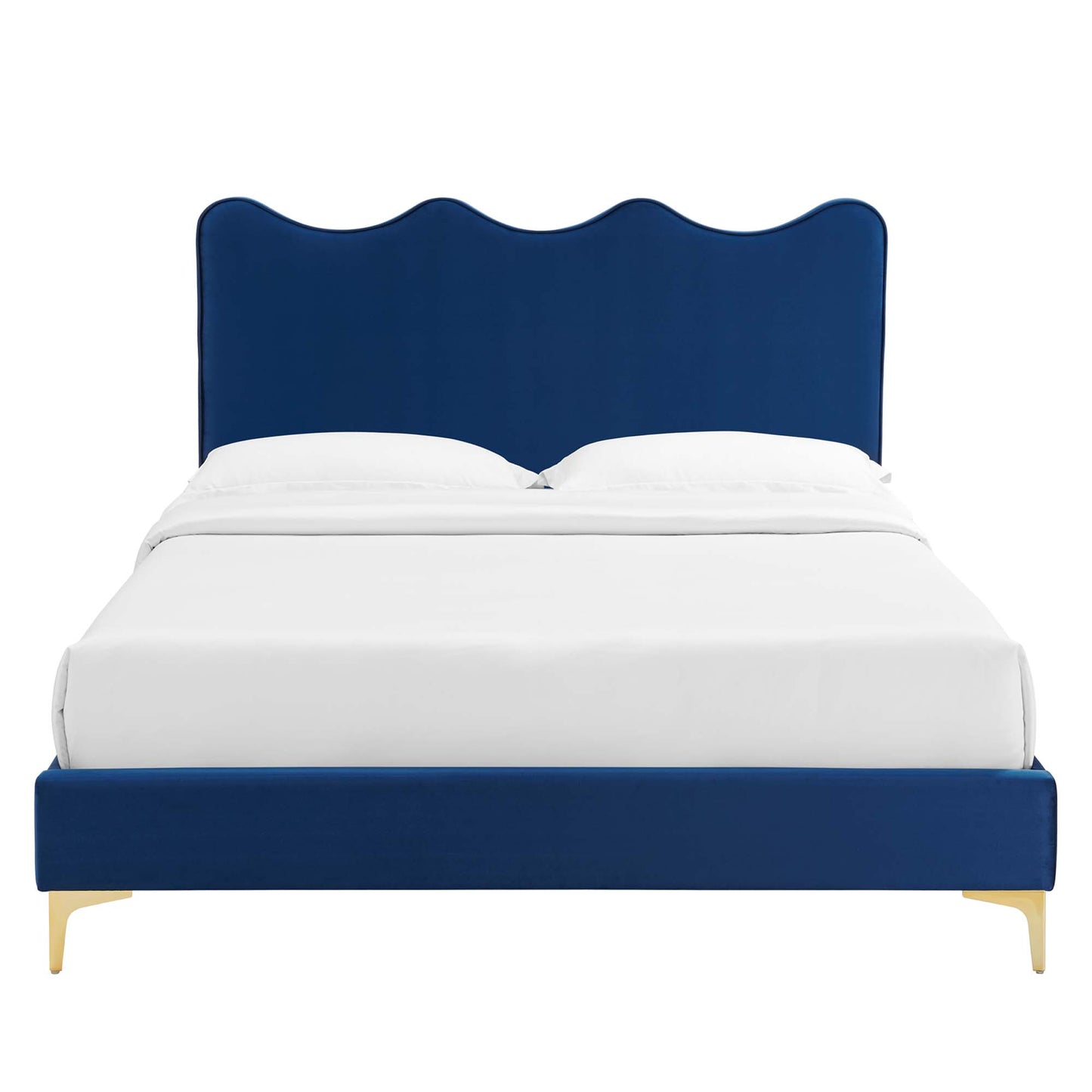 Current Performance Velvet Twin Platform Bed