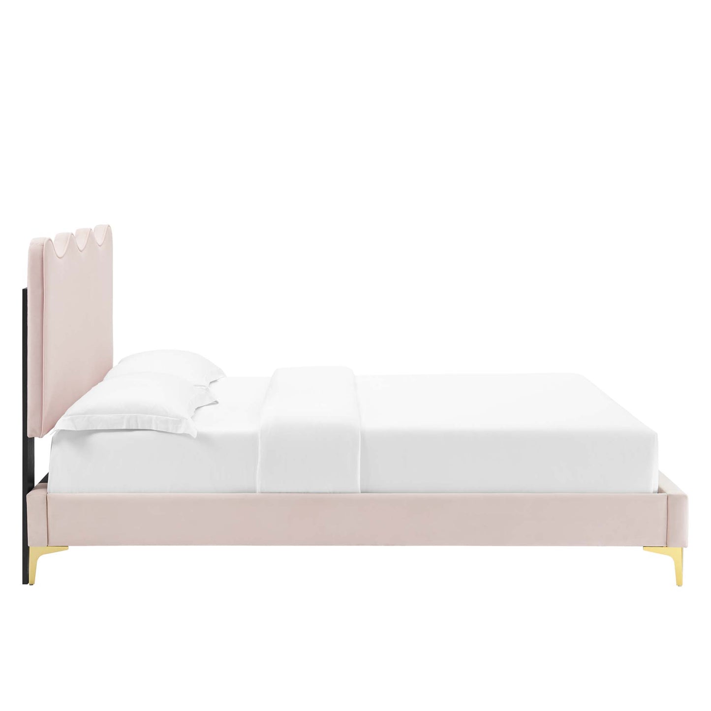 Current Performance Velvet Twin Platform Bed