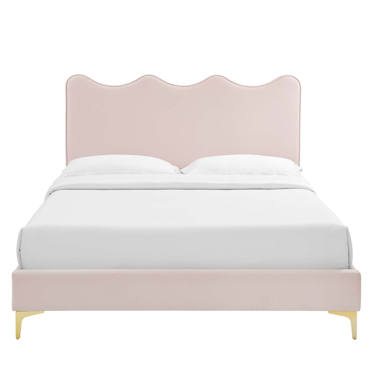 Current Performance Velvet Twin Platform Bed