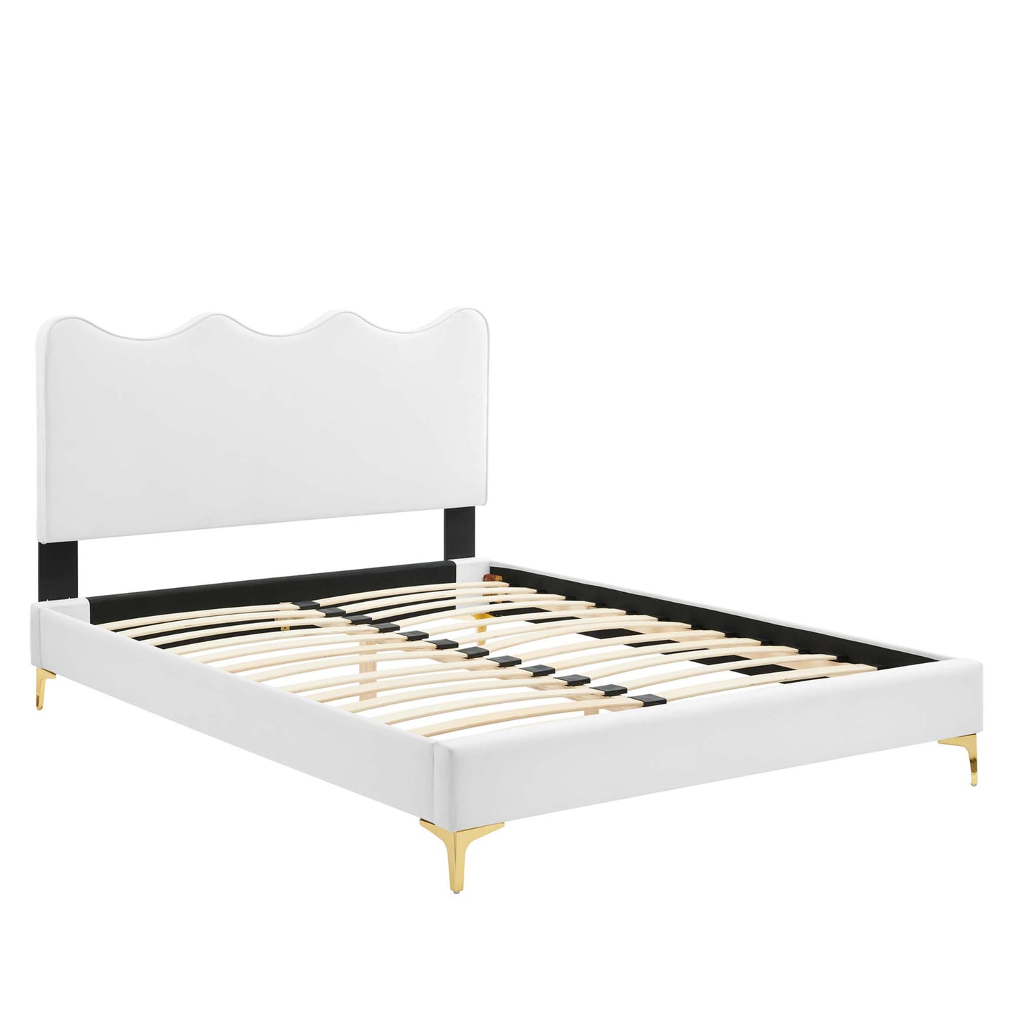 Current Performance Velvet Twin Platform Bed