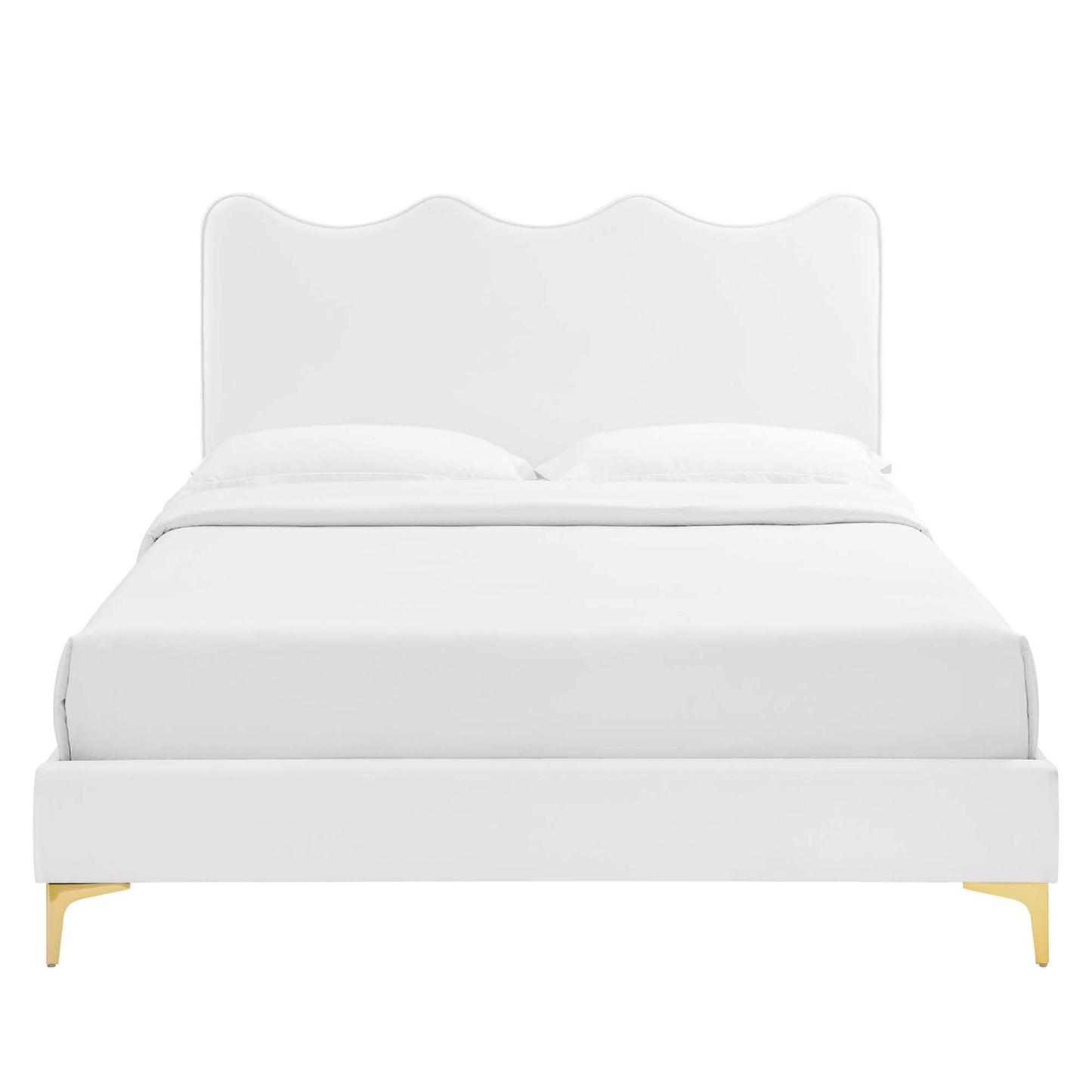 Current Performance Velvet Twin Platform Bed