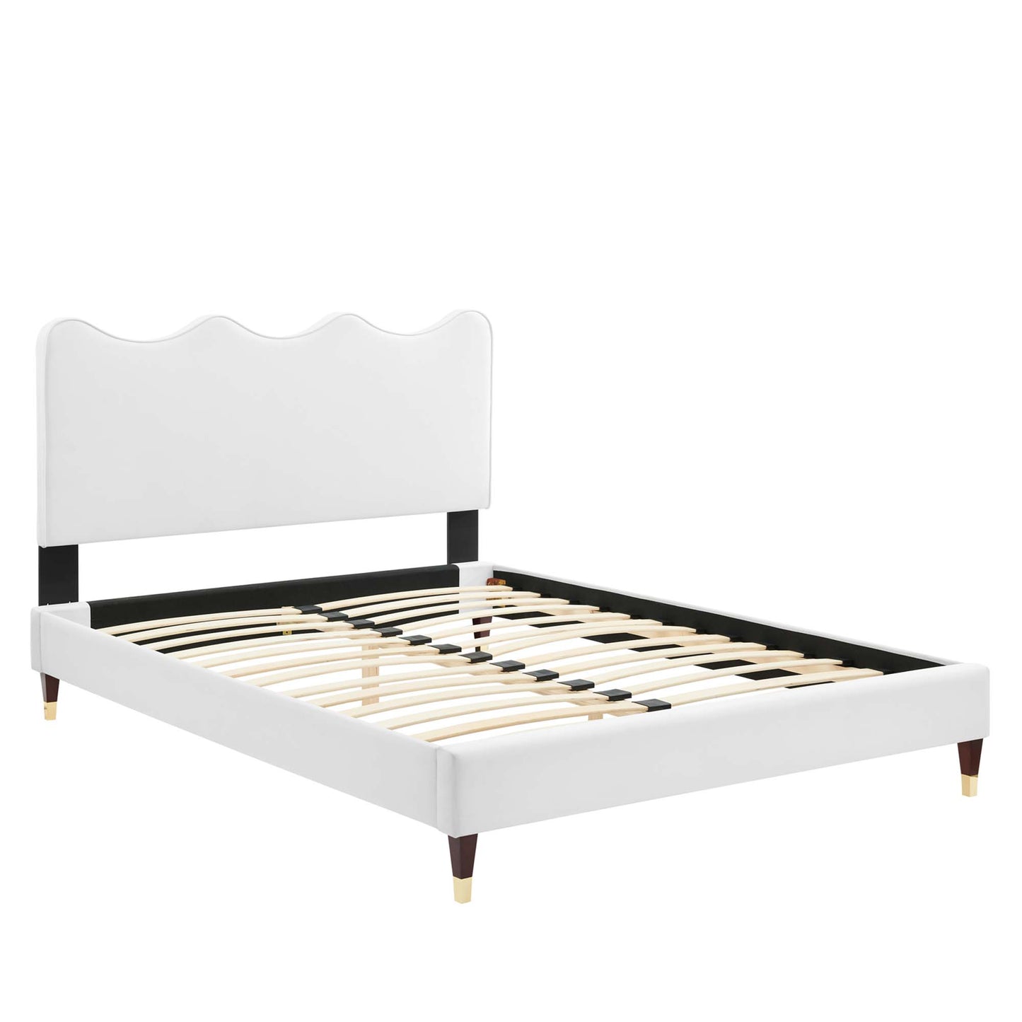 Current Performance Velvet Twin Platform Bed