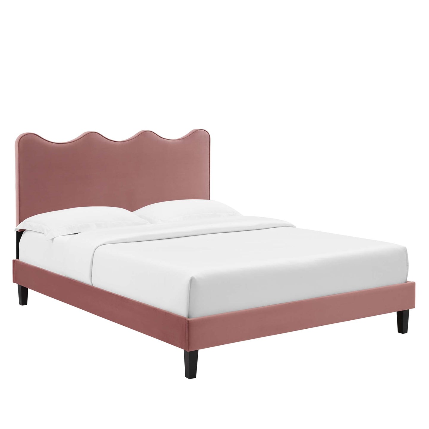 Current Performance Velvet Twin Platform Bed