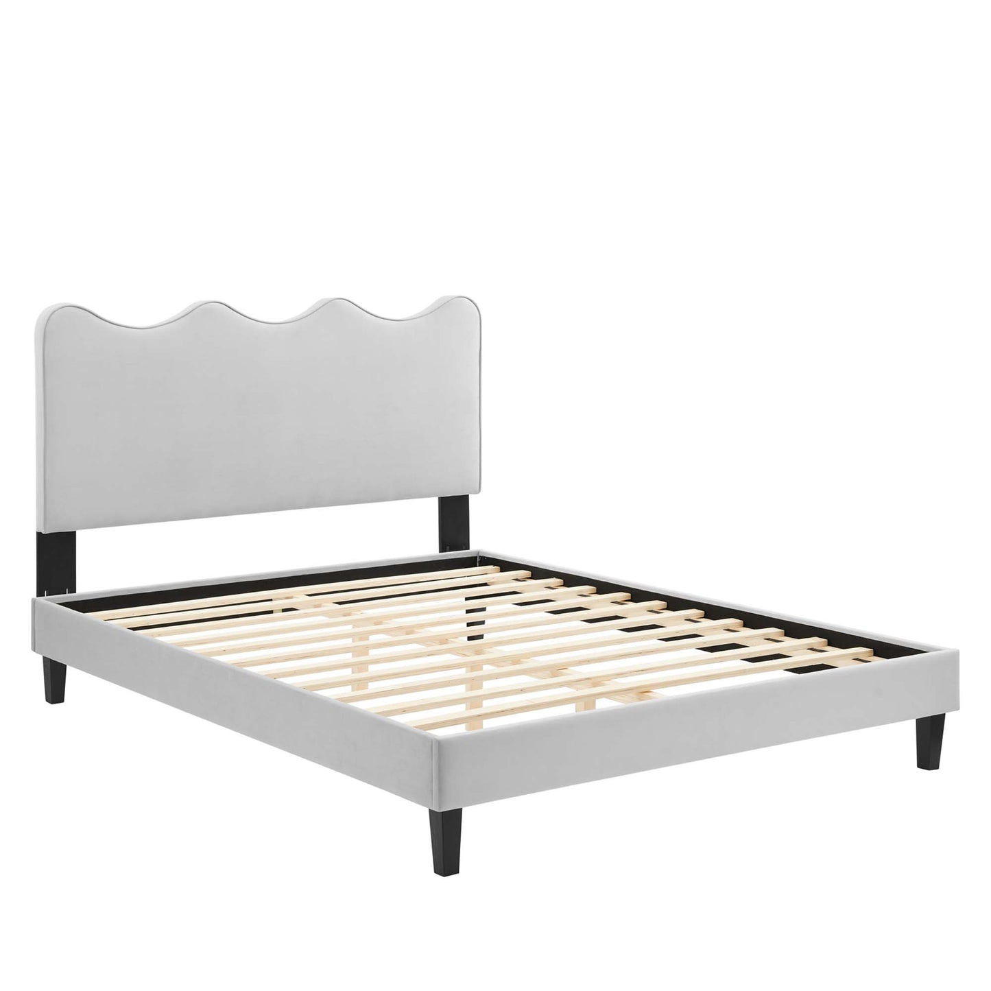 Current Performance Velvet Twin Platform Bed