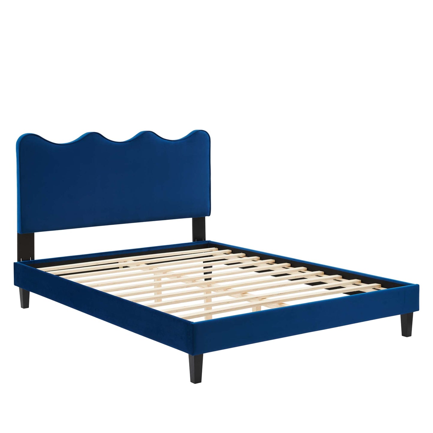 Current Performance Velvet Twin Platform Bed