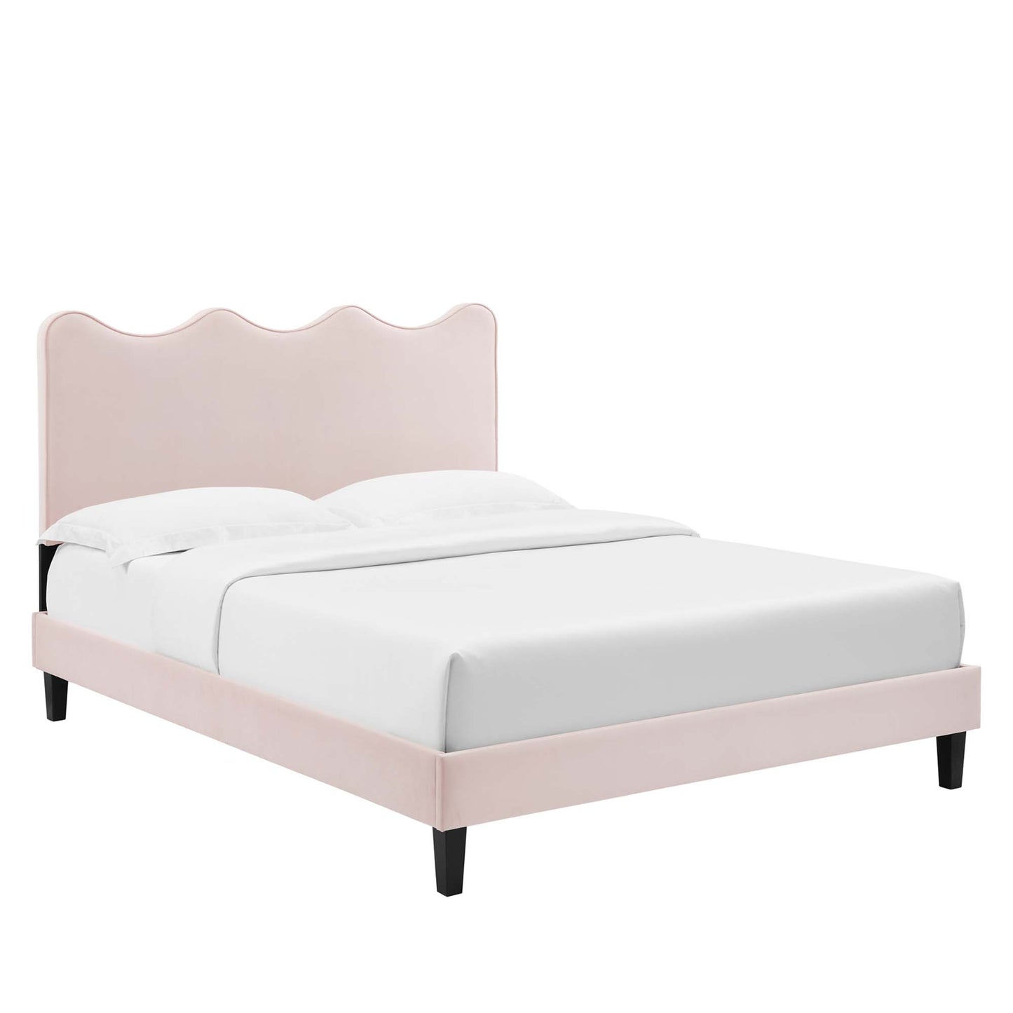 Current Performance Velvet Twin Platform Bed