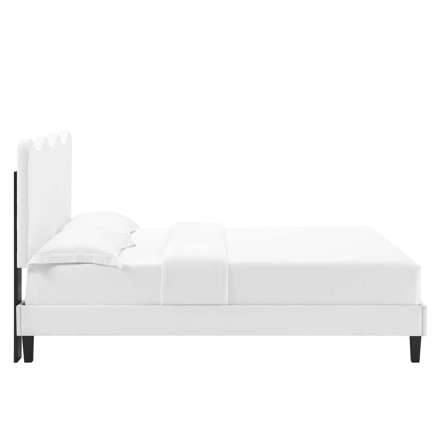 Current Performance Velvet Twin Platform Bed