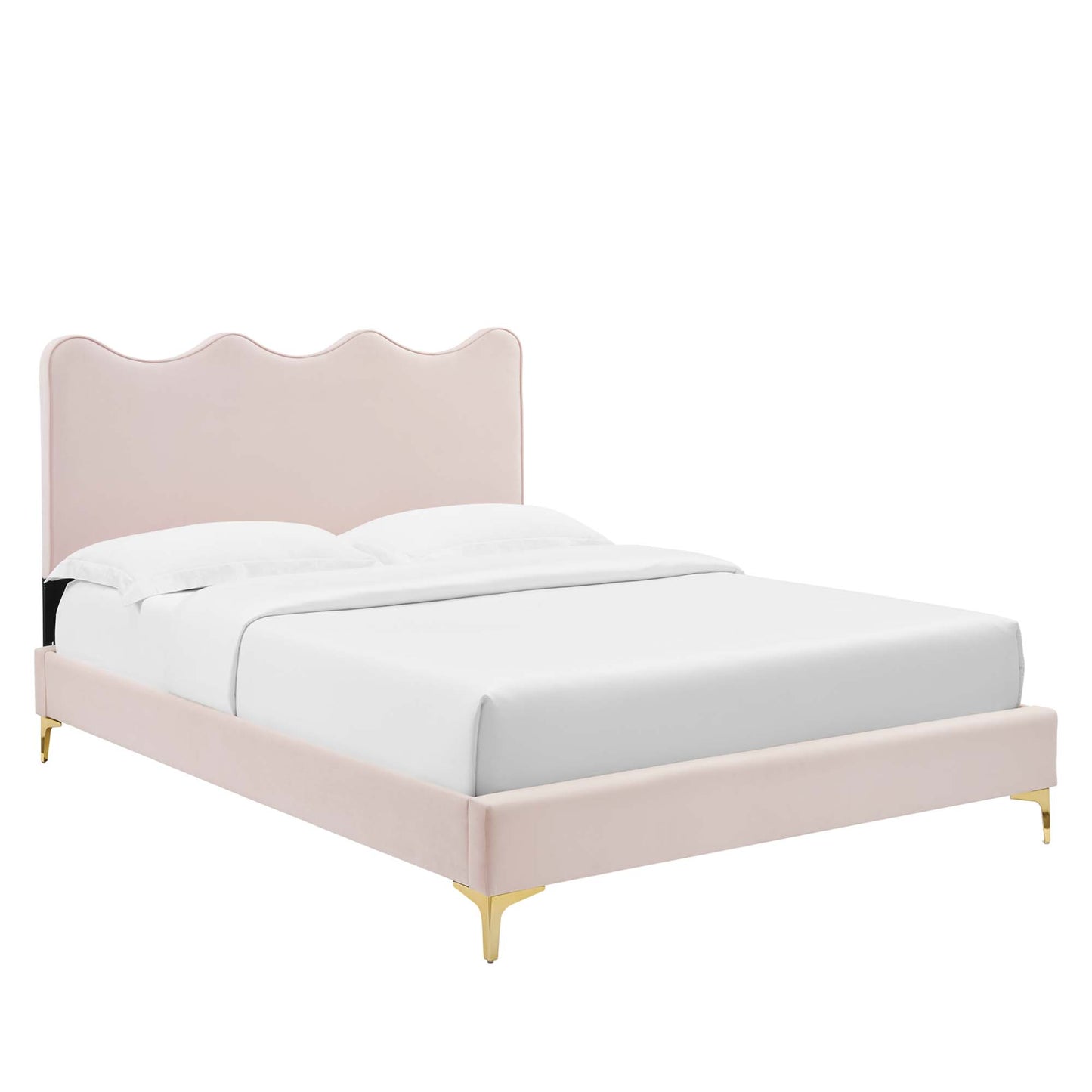 Current Performance Velvet Full Platform Bed