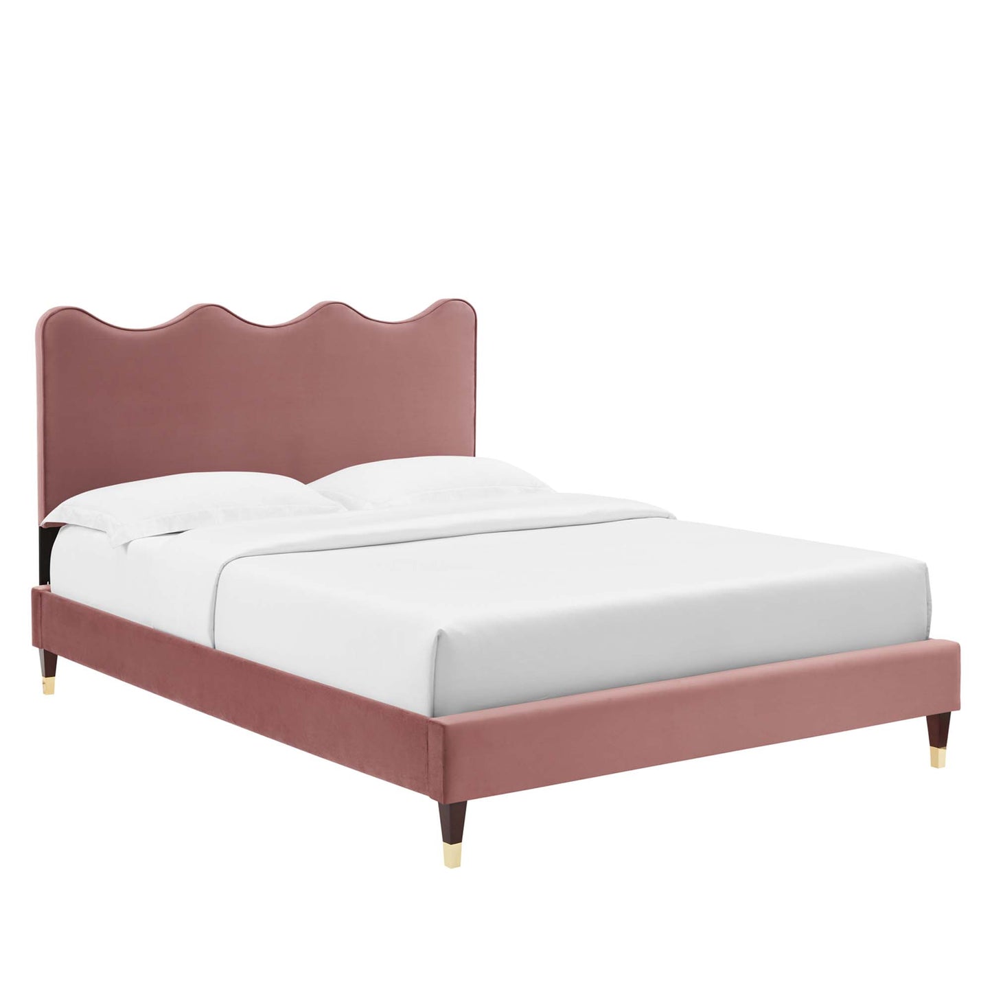 Cama de plataforma completa Velvet de Current Performance de Modway