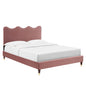 Cama de plataforma completa Velvet de Current Performance de Modway