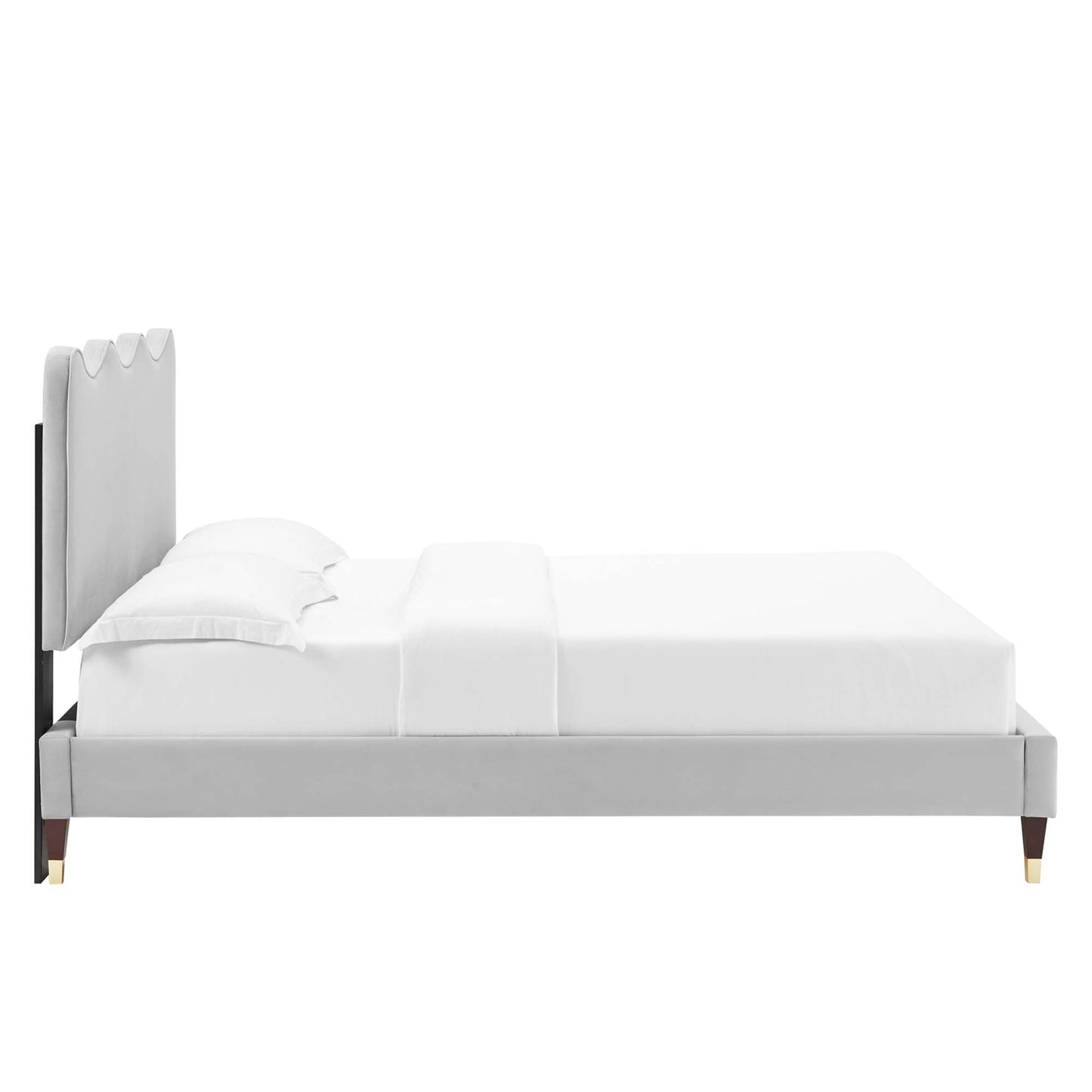 Cama de plataforma completa Velvet de Current Performance de Modway