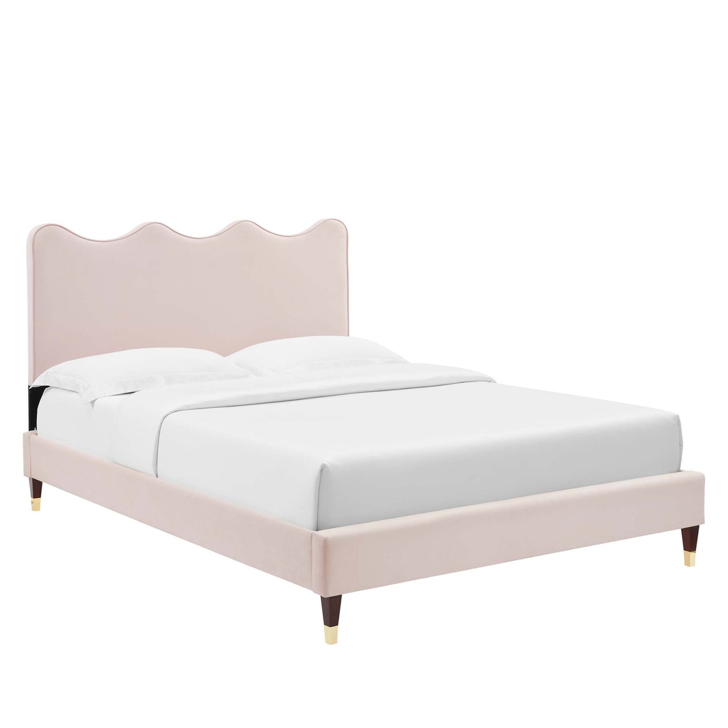 Cama de plataforma completa Velvet de Current Performance de Modway