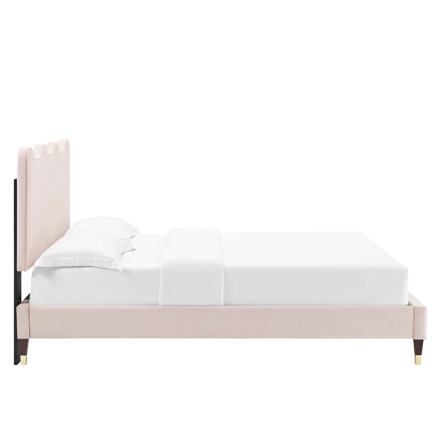 Cama de plataforma completa Velvet de Current Performance de Modway