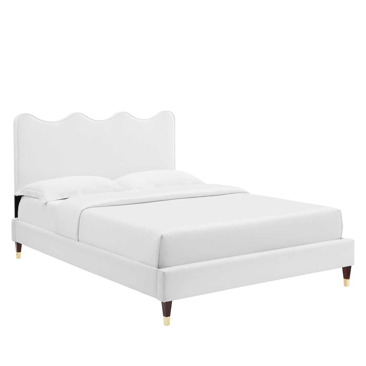 Cama de plataforma completa Velvet de Current Performance de Modway