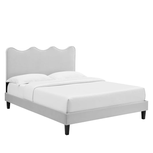 Current Performance Velvet Full Platform Bed