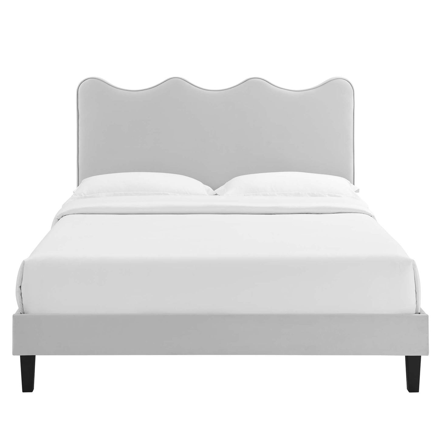 Current Performance Velvet King Platform Bed