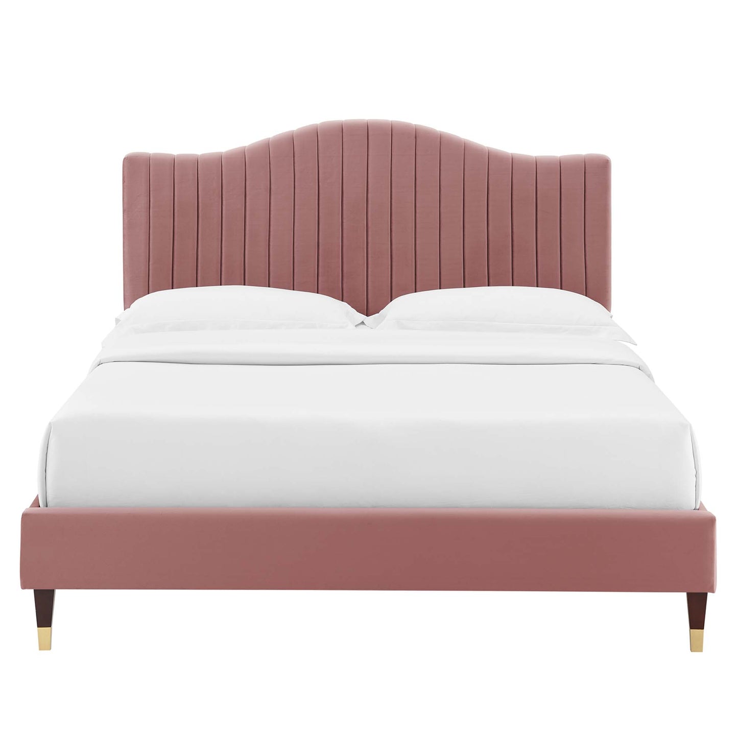 Juniper Channel Tufted Performance Velvet Twin Platform Bed