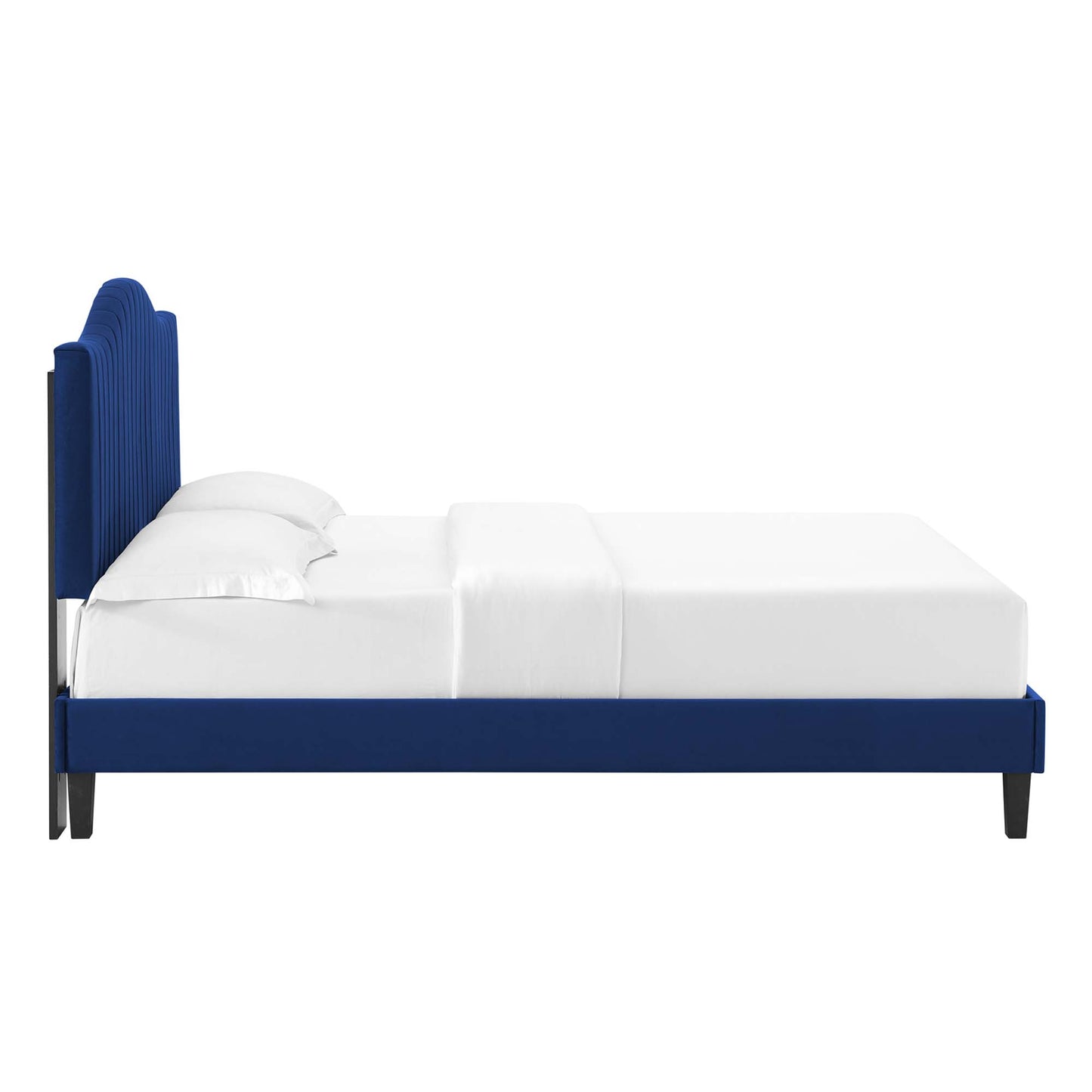 Juniper Channel Tufted Performance Velvet Twin Platform Bed