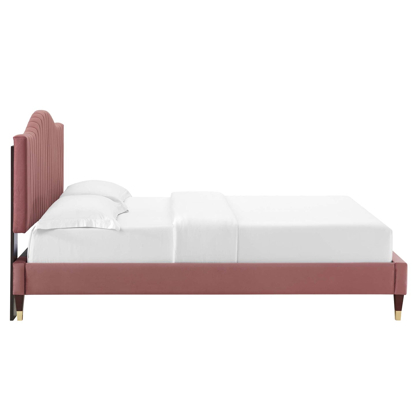 Juniper Channel Tufted Performance Velvet Full Platform Bed