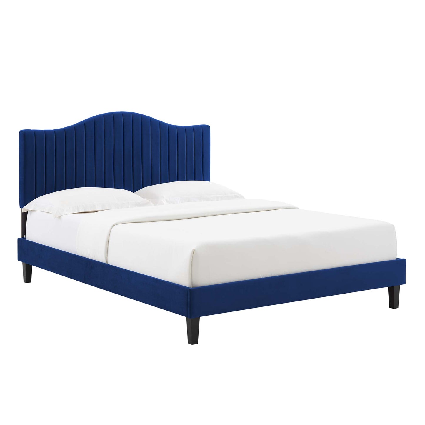 Juniper Channel Tufted Performance Velvet Full Platform Bed