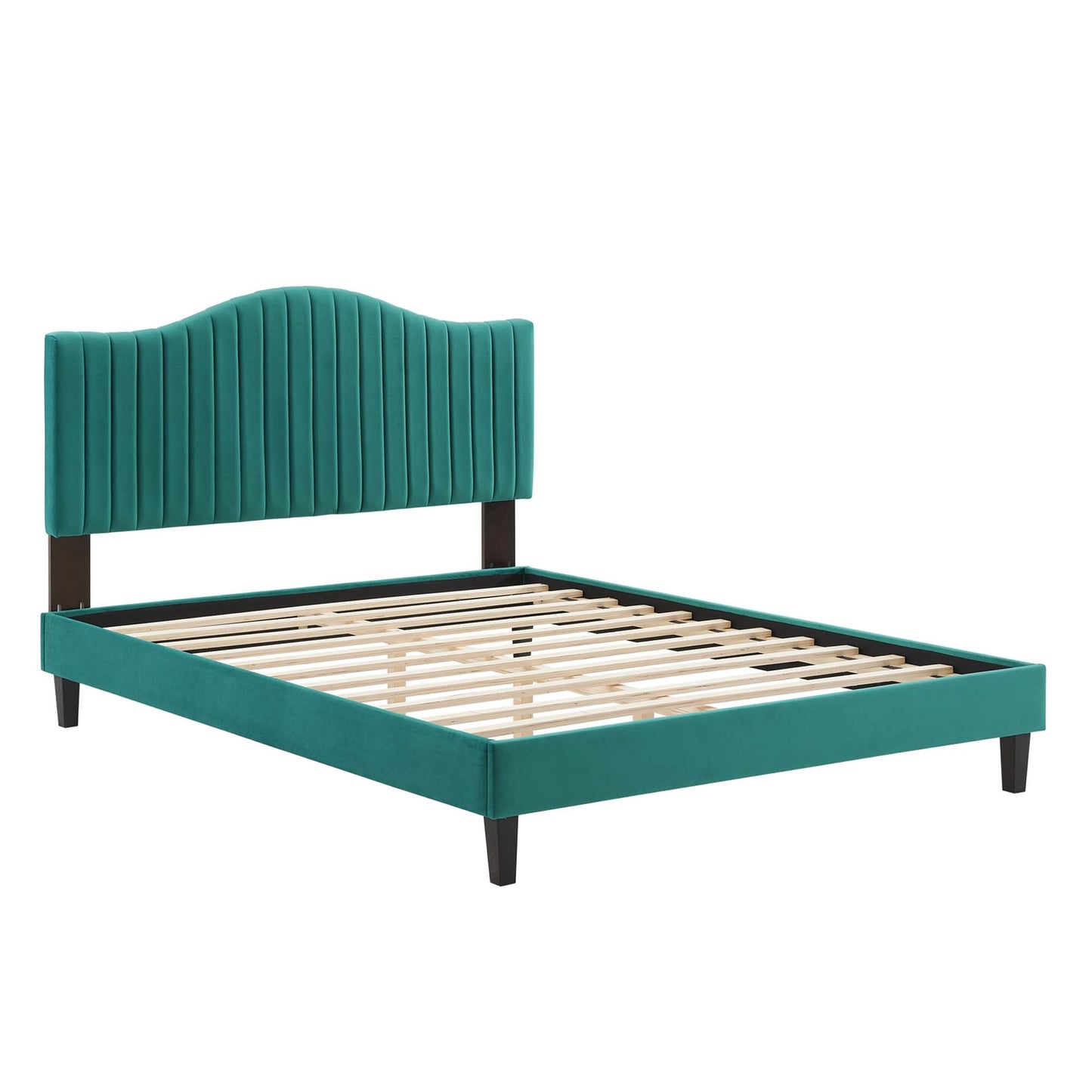 Juniper Channel Tufted Performance Velvet Full Platform Bed