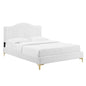 Juniper Channel Tufted Performance Velvet King Platform Bed