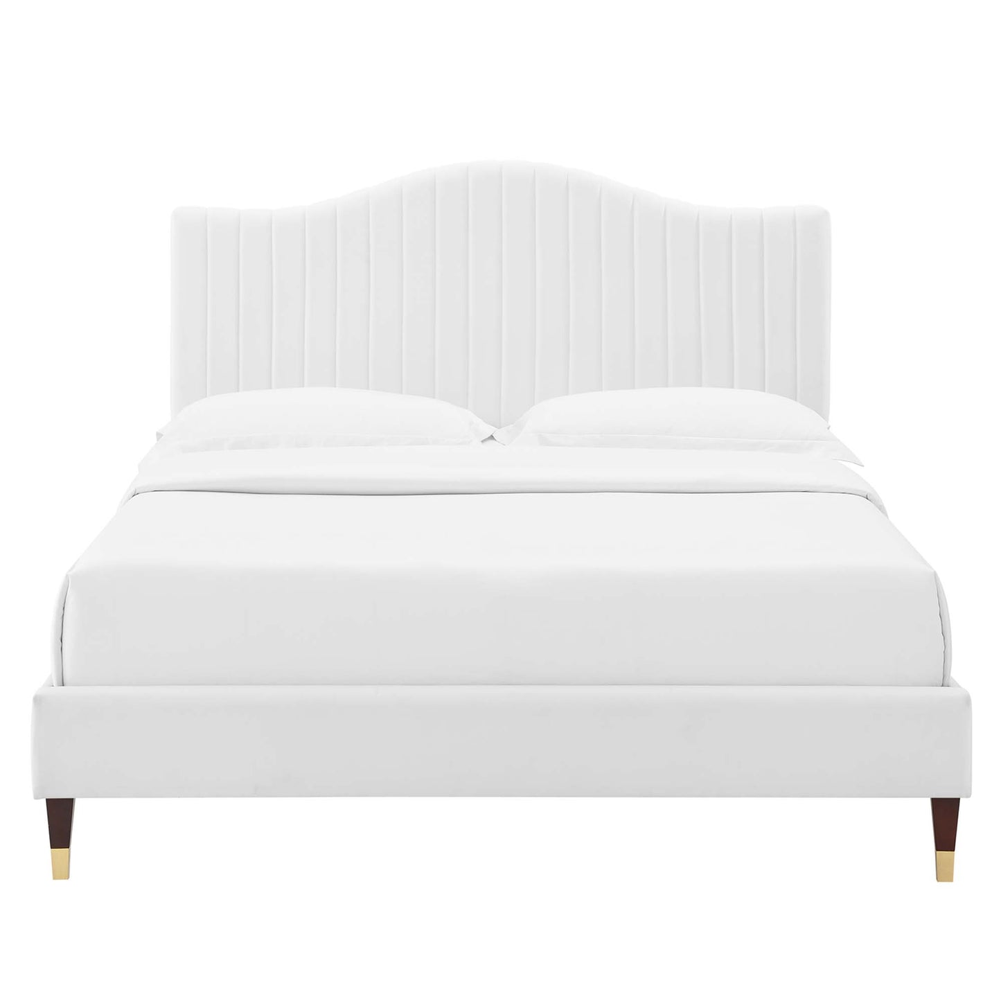 Juniper Channel Tufted Performance Velvet King Platform Bed