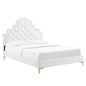 Gwyneth Tufted Performance Velvet Queen Platform Bed