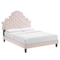 Gwyneth Tufted Performance Velvet Full Platform Bed