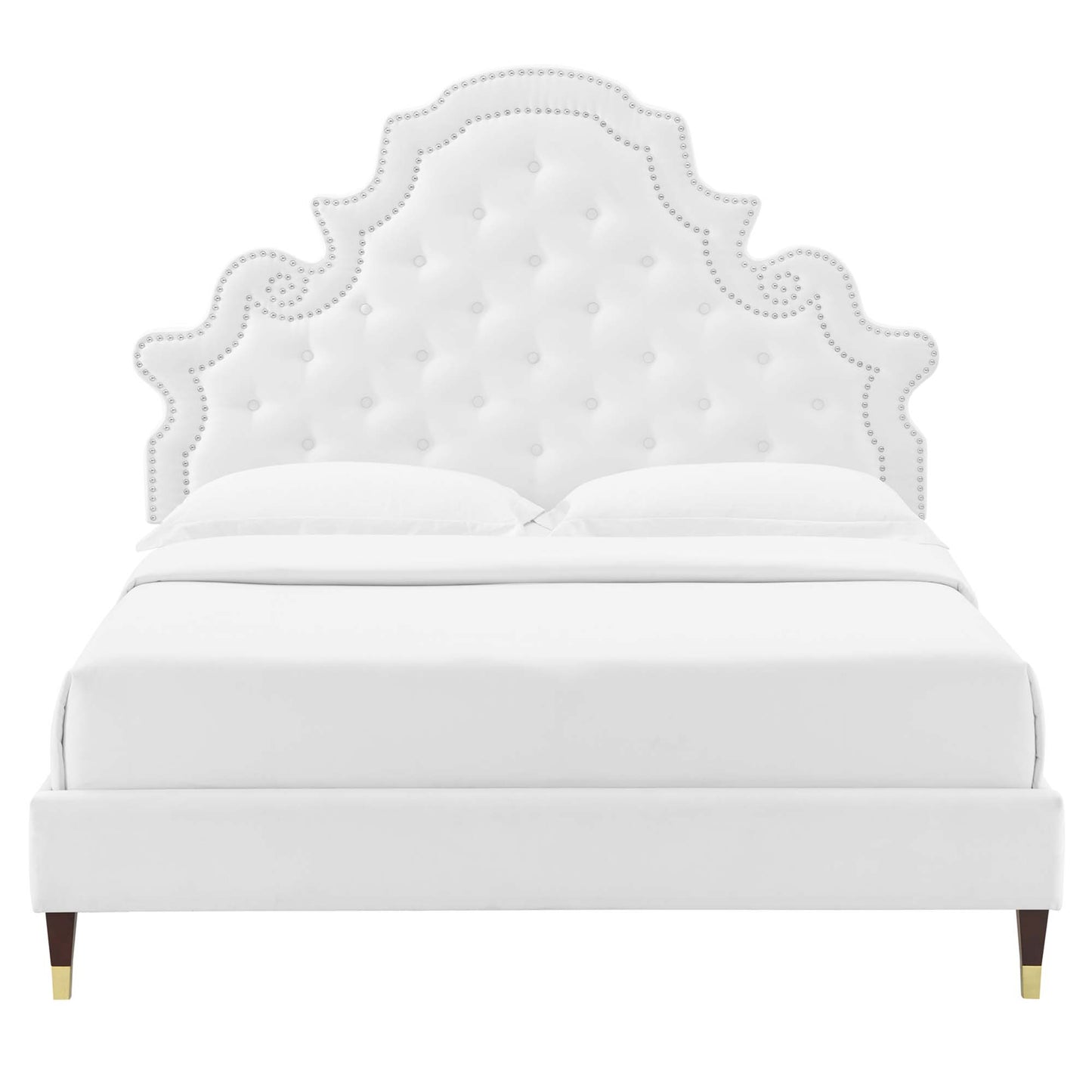 Gwyneth Tufted Performance Velvet King Platform Bed