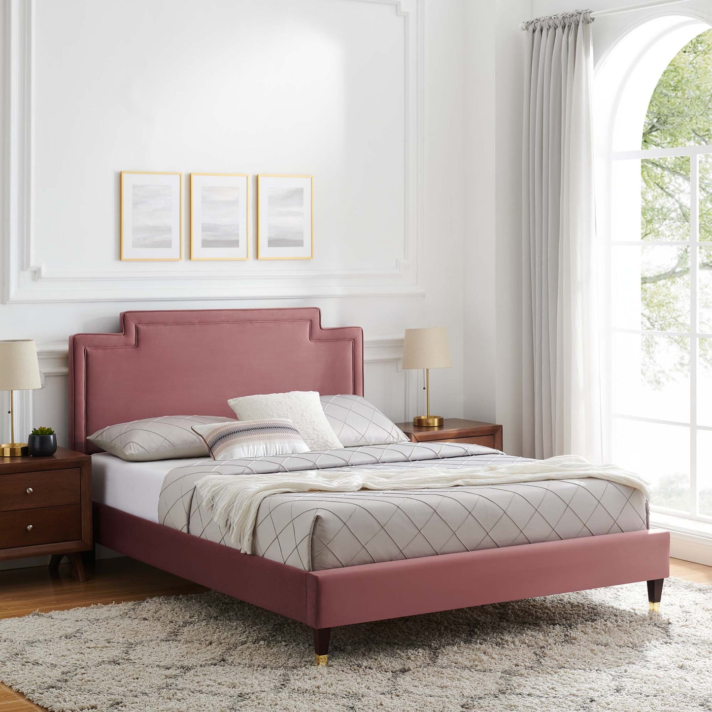 Liva Performance Velvet Twin Bed