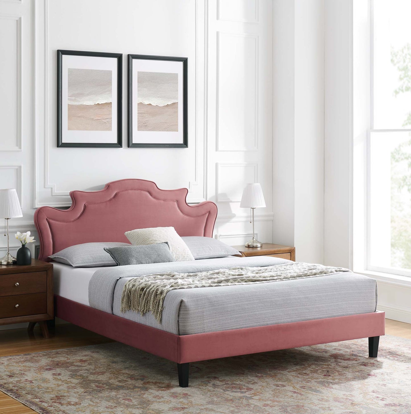 Cama individual Neena Performance Velvet de Modway