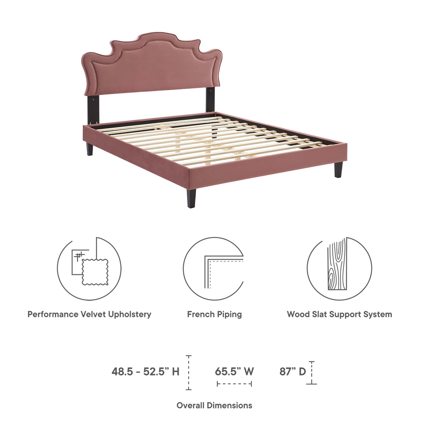 Cama individual Neena Performance Velvet de Modway