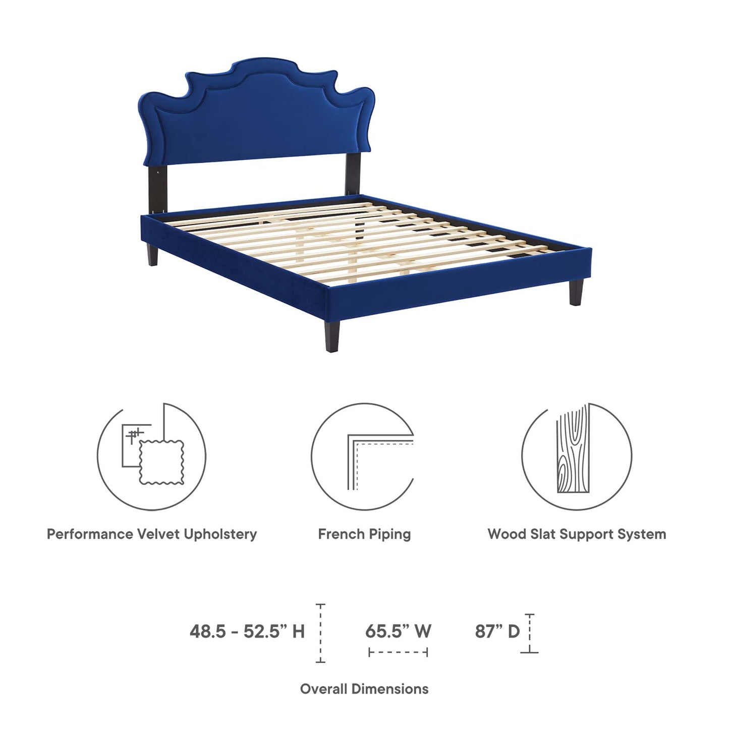 Cama individual Neena Performance Velvet de Modway