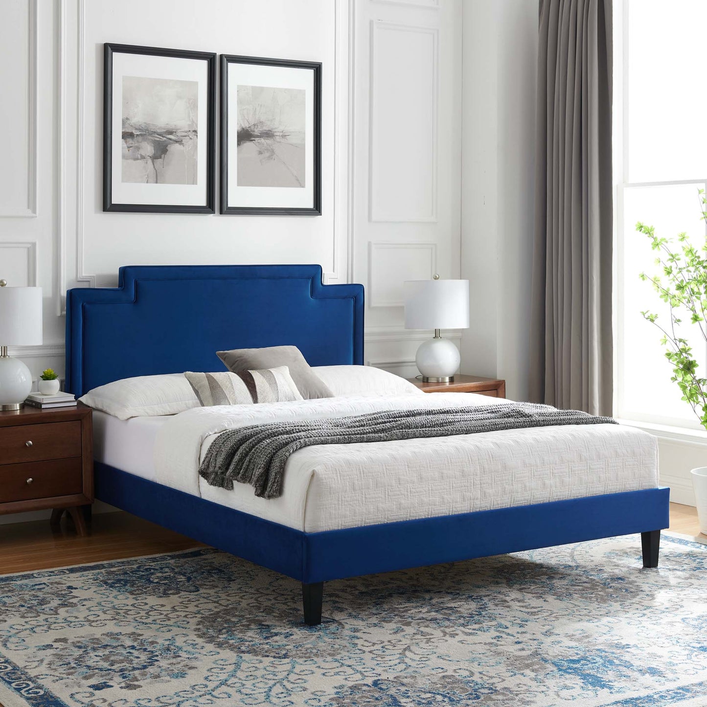 Liva Performance Velvet Twin Bed