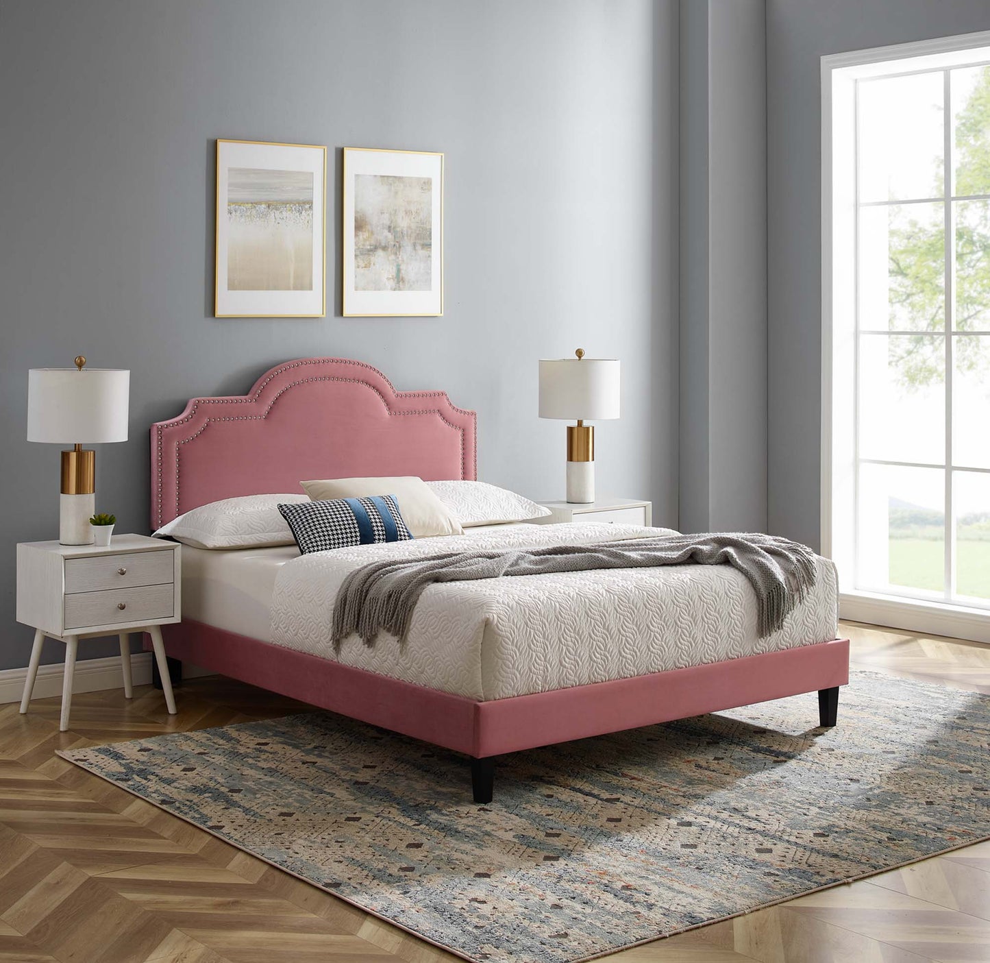 Aviana Performance Velvet Full Bed