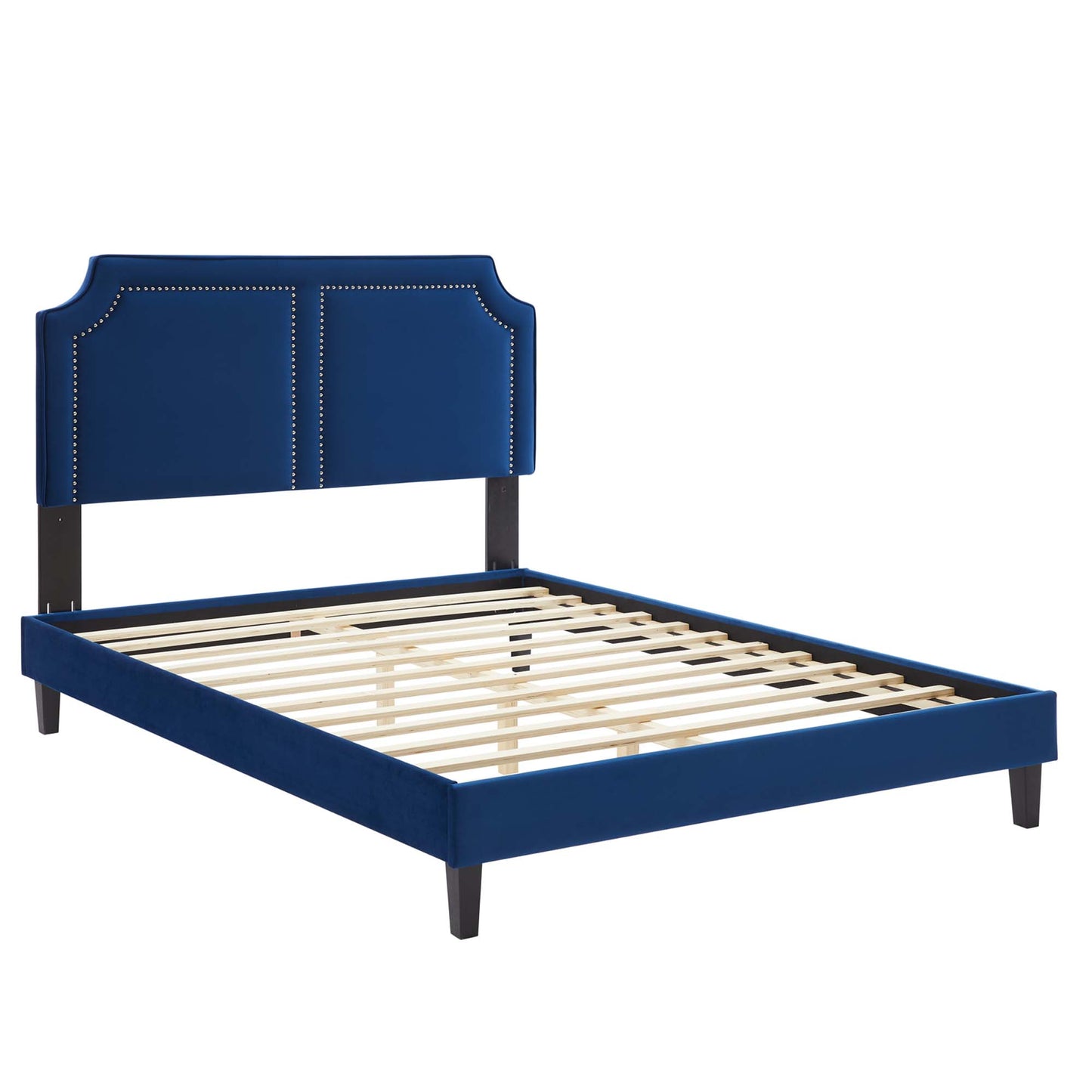 Cama Queen de terciopelo Novi Performance de Modway