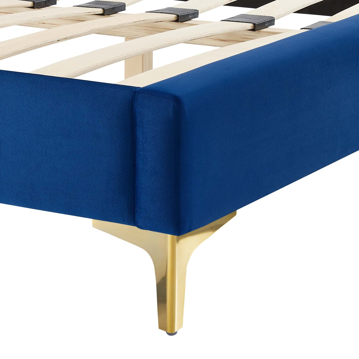 Sasha Button-Tufted Performance Velvet King Bed