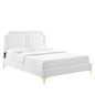 Cama King de terciopelo Novi Performance de Modway