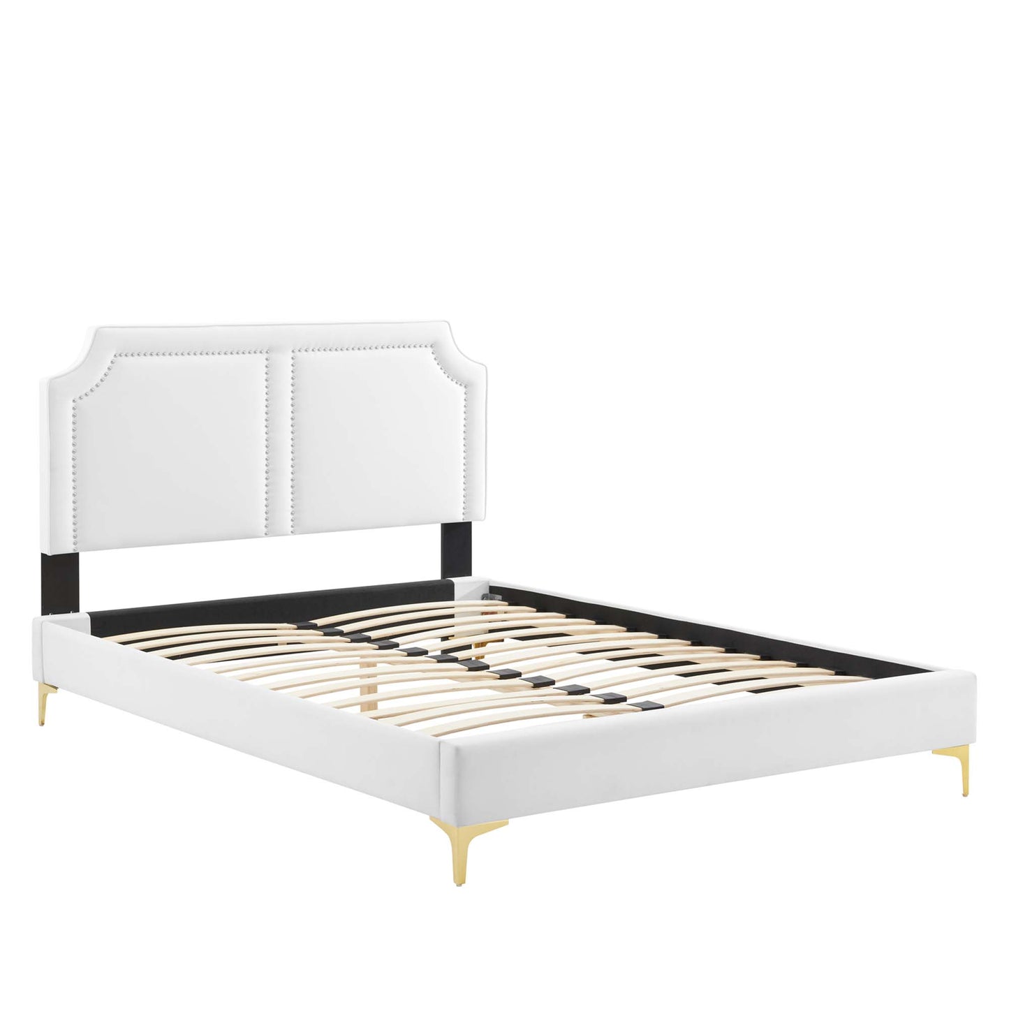 Cama King de terciopelo Novi Performance de Modway