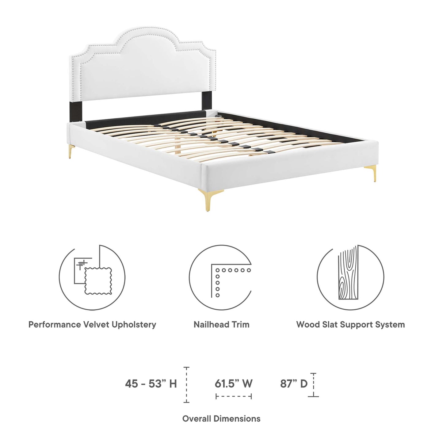 Aviana Performance Velvet King Bed