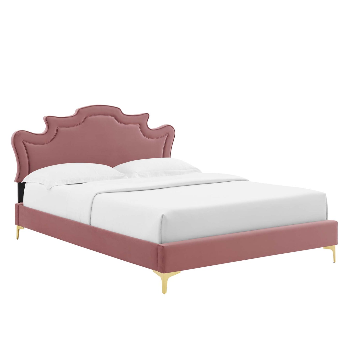 Cama tamaño king Neena Performance Velvet de Modway