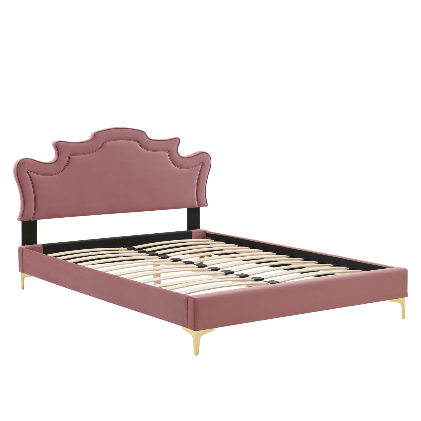 Cama tamaño king Neena Performance Velvet de Modway