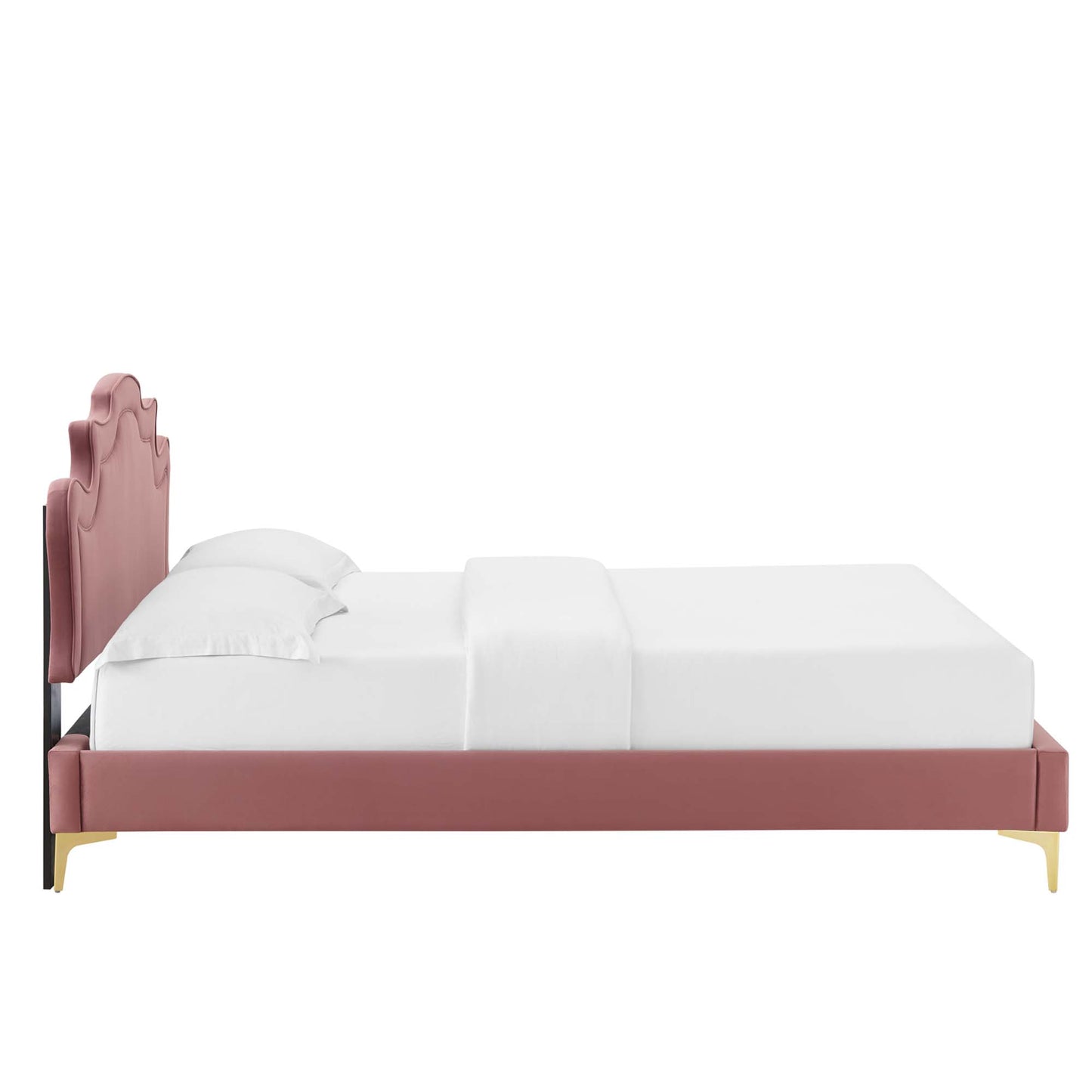 Cama tamaño king Neena Performance Velvet de Modway