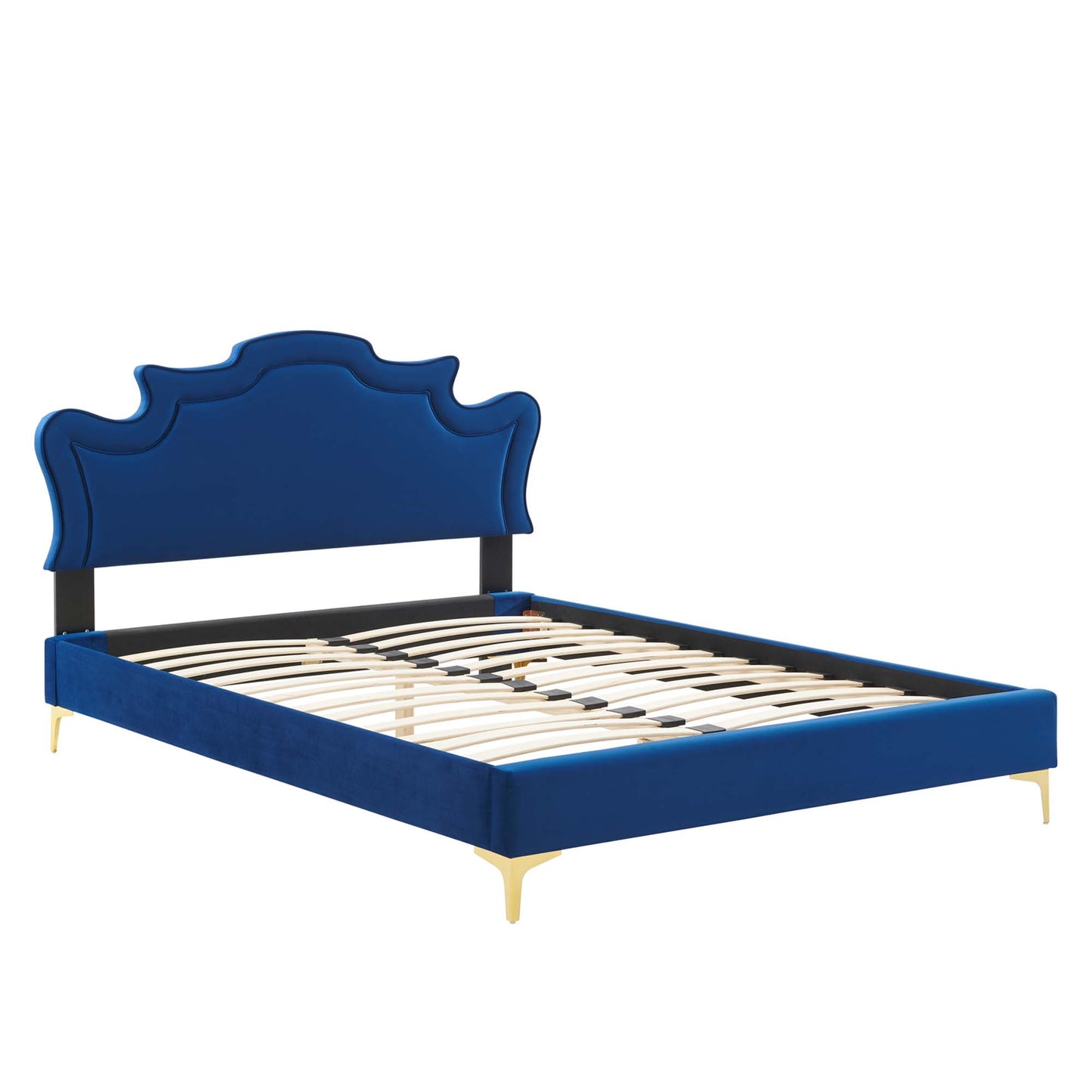 Cama tamaño king Neena Performance Velvet de Modway