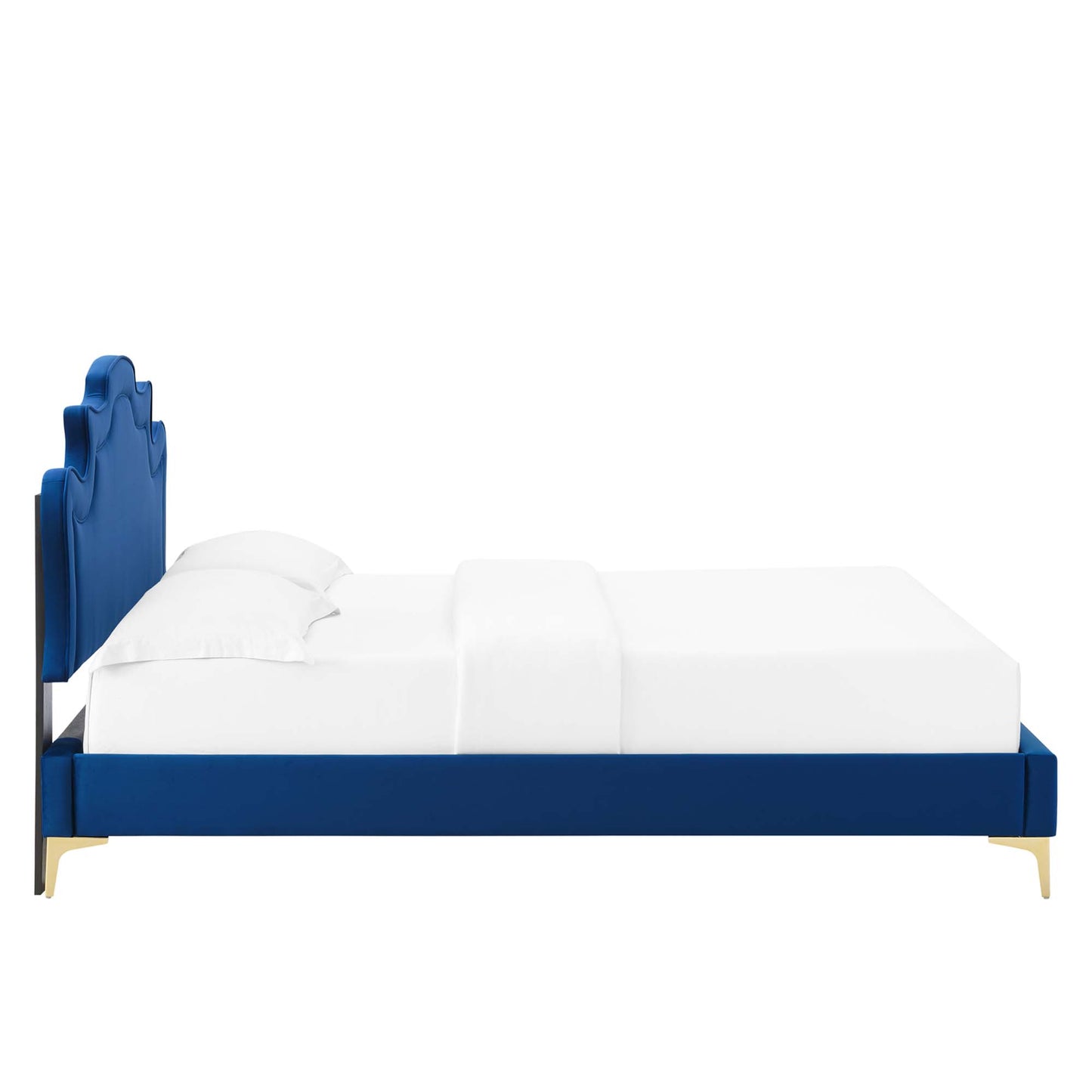 Cama tamaño king Neena Performance Velvet de Modway