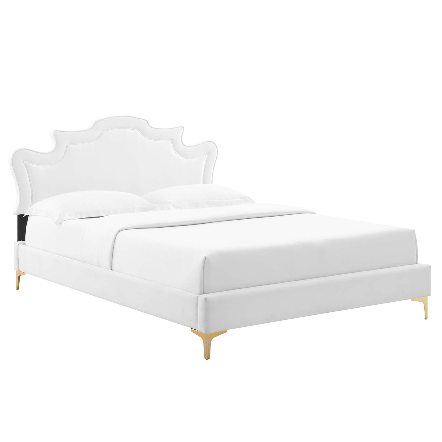 Cama tamaño king Neena Performance Velvet de Modway