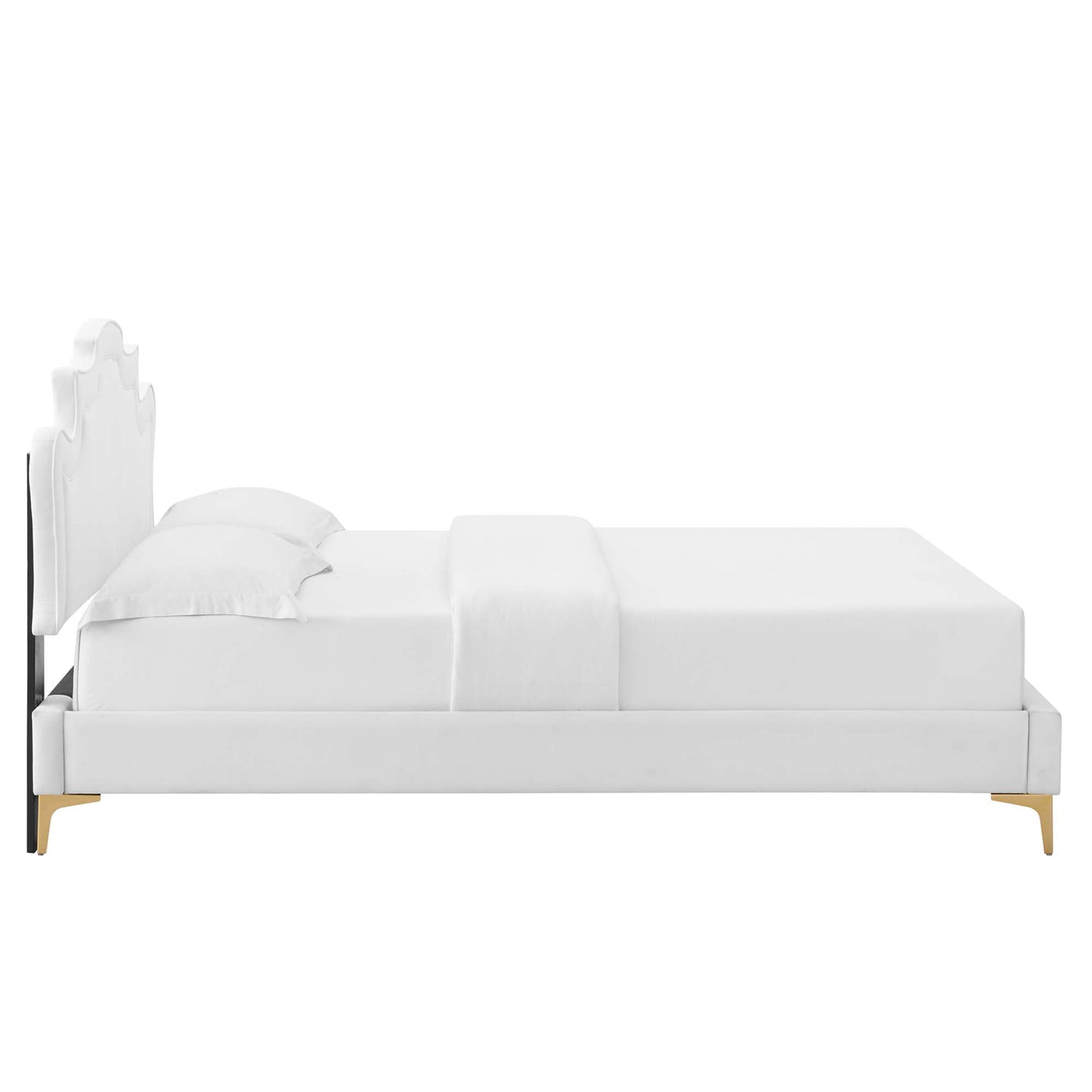 Cama tamaño king Neena Performance Velvet de Modway