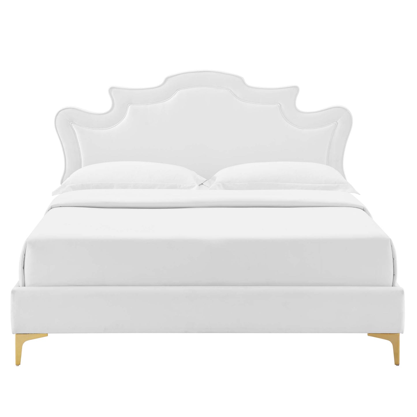 Cama tamaño king Neena Performance Velvet de Modway