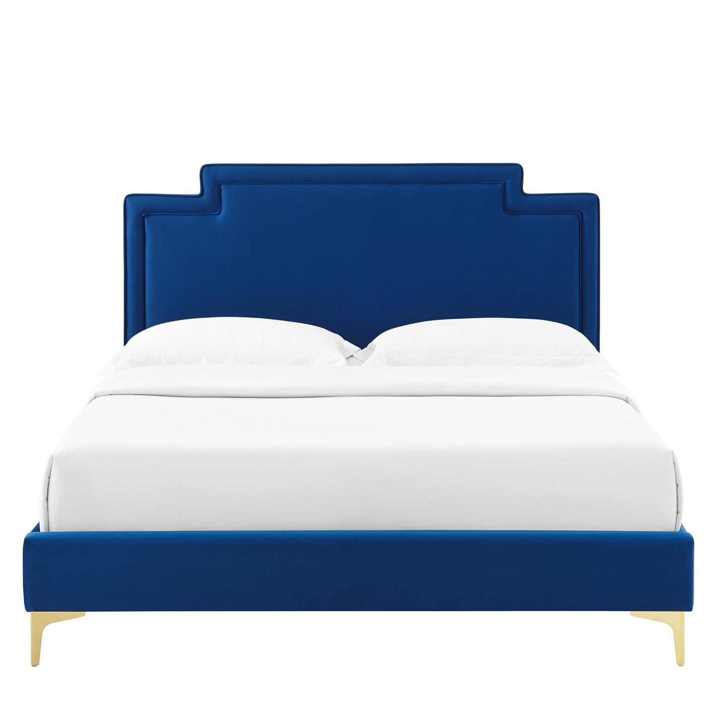 Cama King de terciopelo Liva Performance de Modway